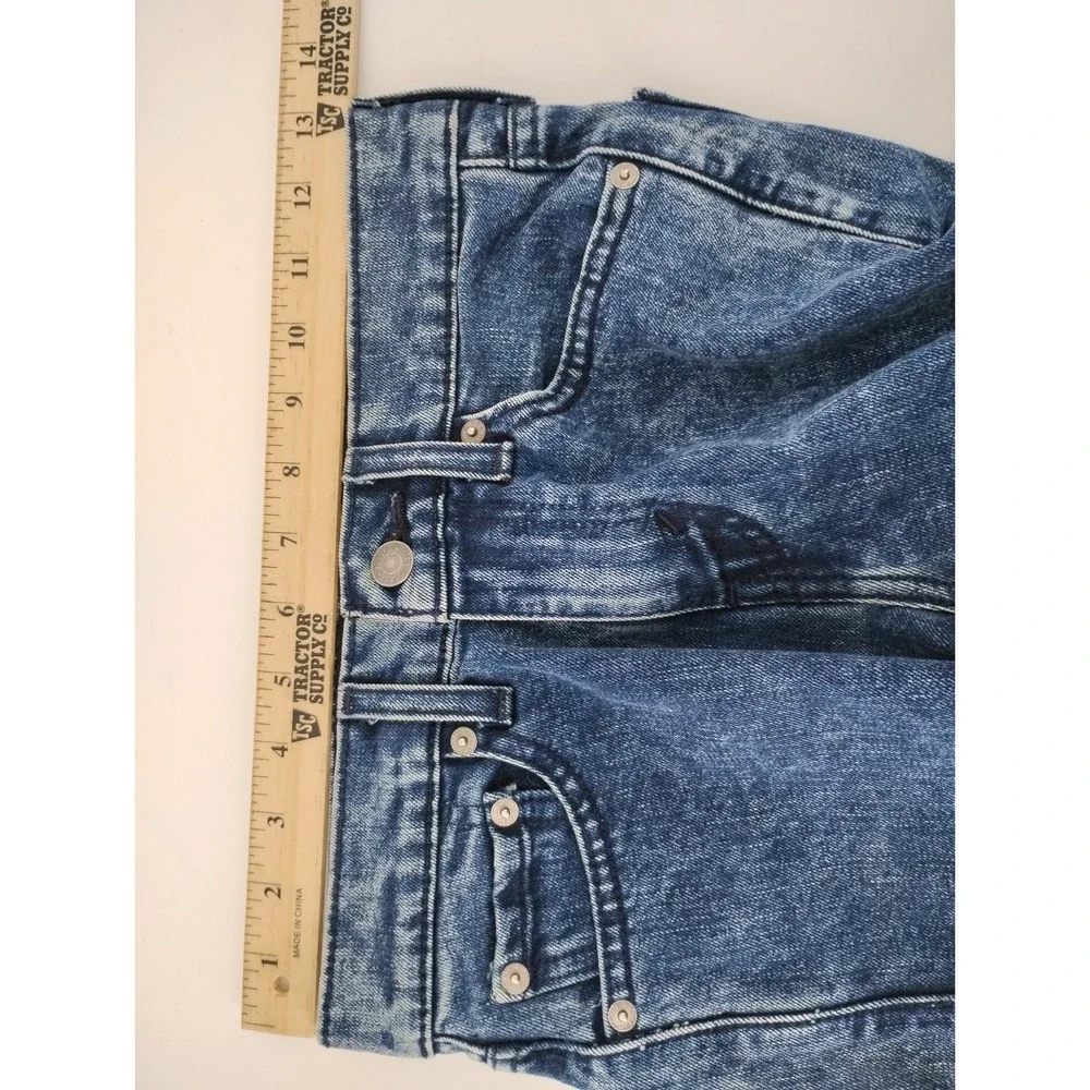Levi 510 men's skinny fit acid washed denim blue jeans straight leg 26x29